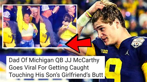 jj mccarthy dad and girlfriend|Michigan QB JJ McCarthys father is slammed online after he。